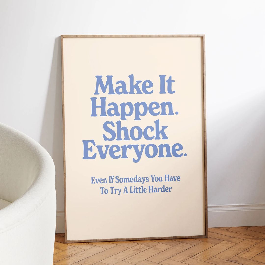 פוסטר מלל - "Make It Happen"