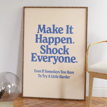 פוסטר מלל - "Make It Happen"