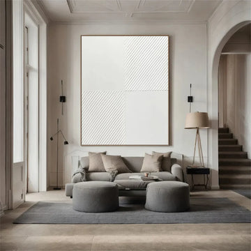 פוסטר מינימאלי - טקסטורה לבנה