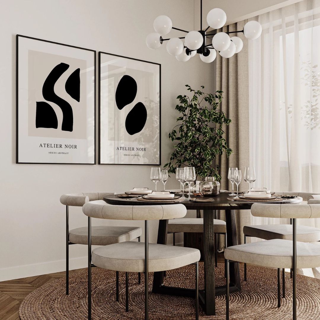 סט 2 תמונות נורדו סקנדינבי - מודרני מינימליסטי