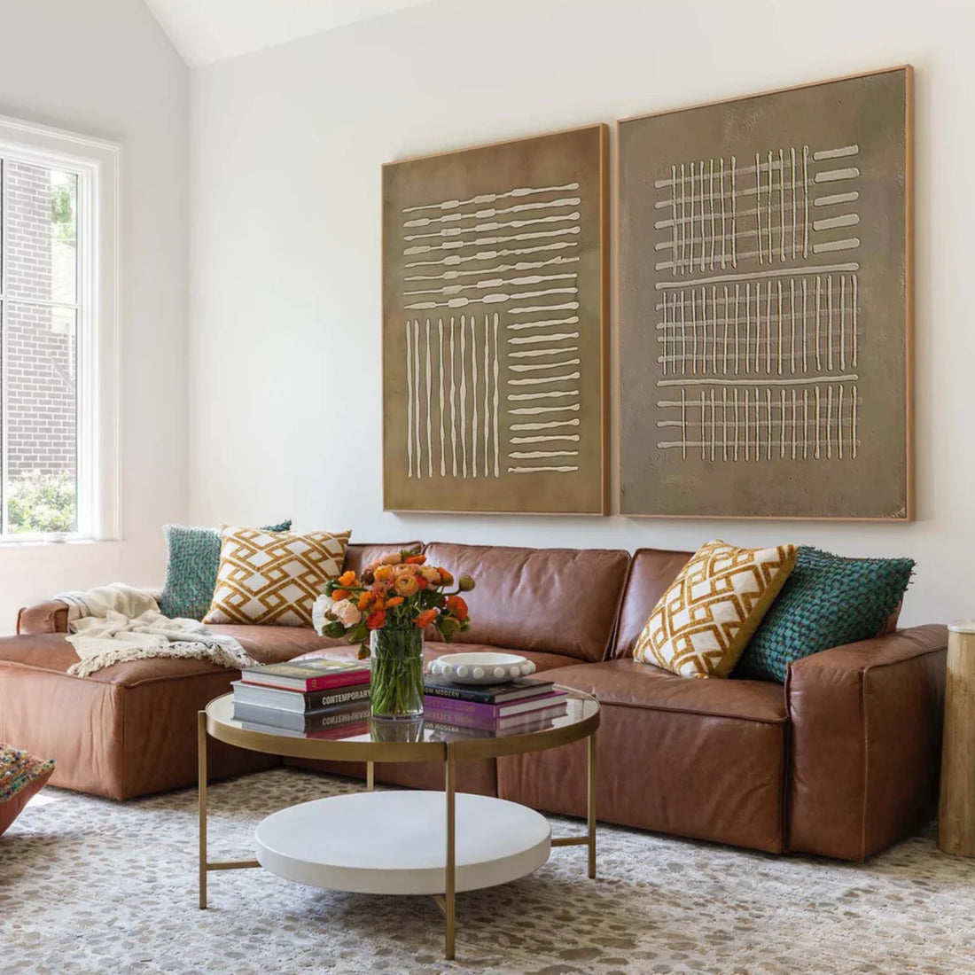 סט 2 תמונות - טקסטורה וויזואלית