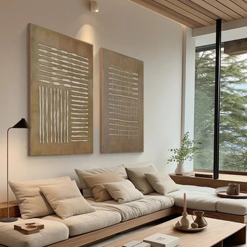 סט 2 תמונות - טקסטורה וויזואלית