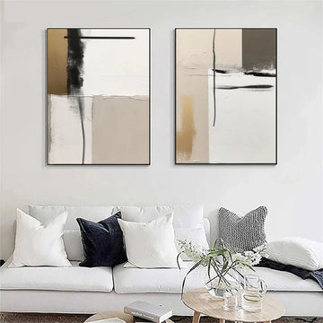 סט 2 תמונות - Abstract Painting