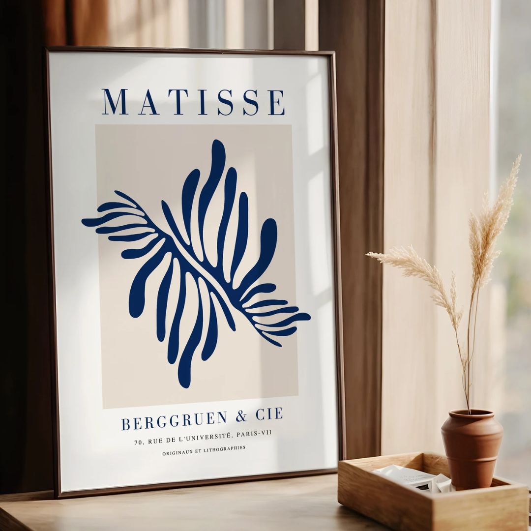 פוסטר נורדו סקנדינבי - מאטיס בצבע כחול