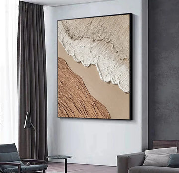 פוסטר אבסטרקטי -Beige & Brown