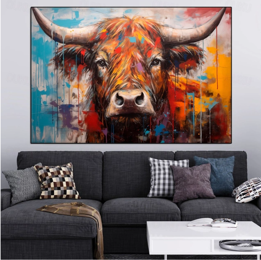 פוסטר חיות -פרה כפרית