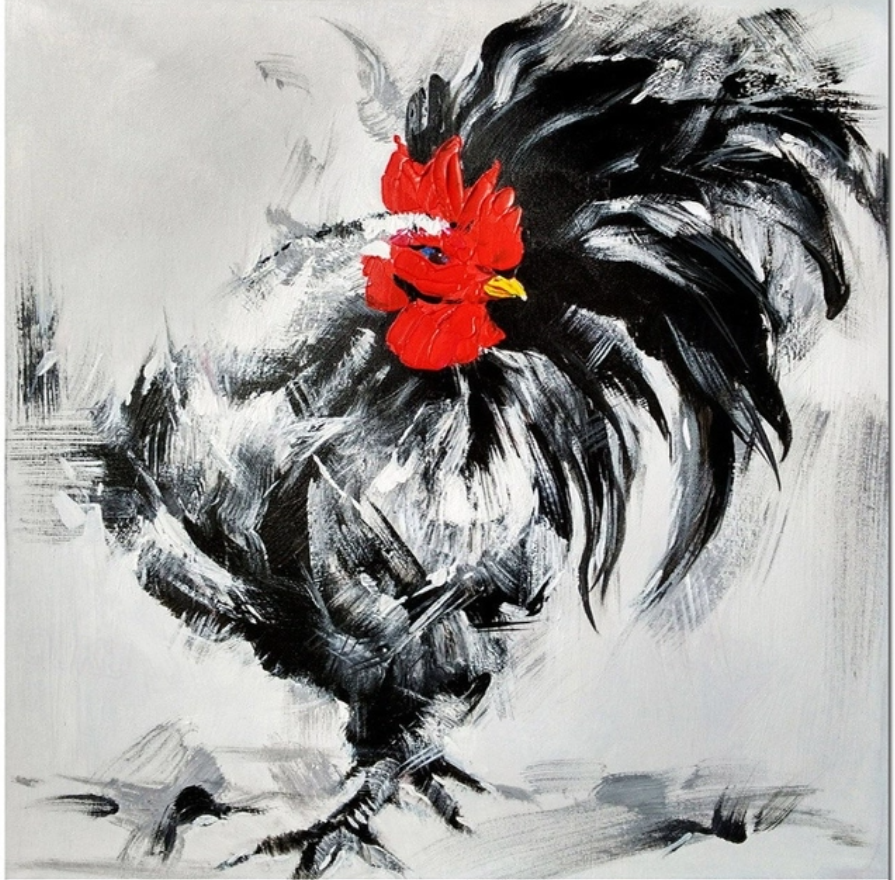 פוסטר חיות - תרנגול טוקיו סטייל