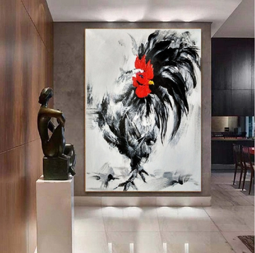 פוסטר חיות - תרנגול טוקיו סטייל