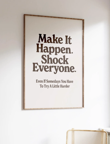 פוסטר מלל - Make It Happen