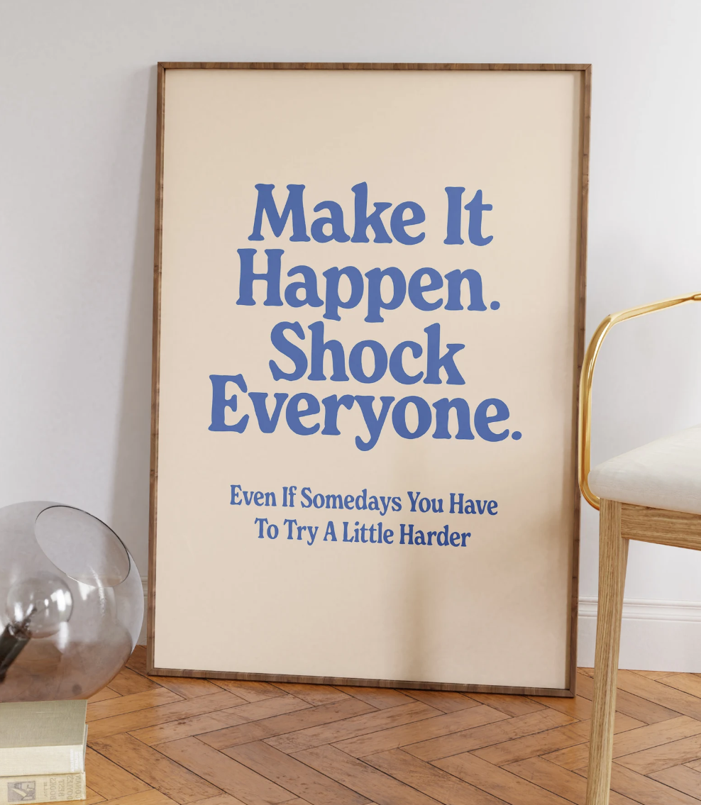 פוסטר מלל - Make It Happen