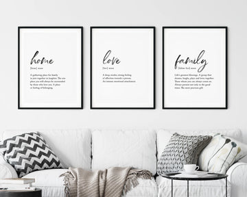 פוסטר מלל - Home , Love & Family