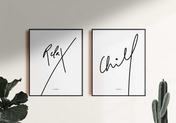 פוסטר מלל - Relax & Chill