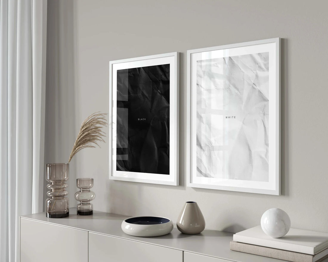 פוסטר מלל - White & Black