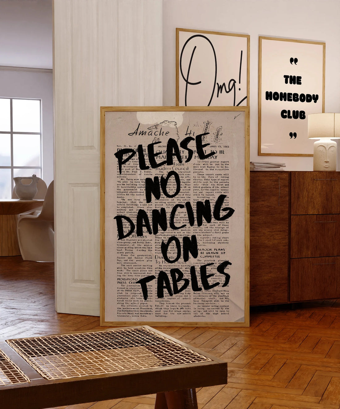 פוסטר מלל - Please No Dancing On Tables