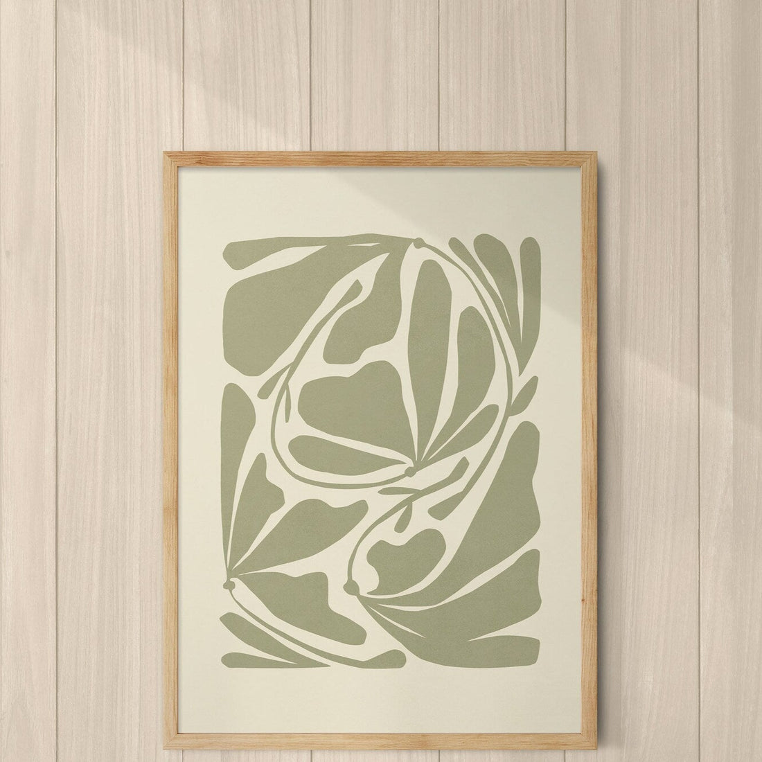 פוסטר אבסטרקטי -Sage Green
