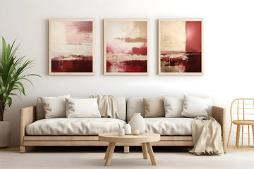 סט אבסטרקטי 3 תמונות - מודרני