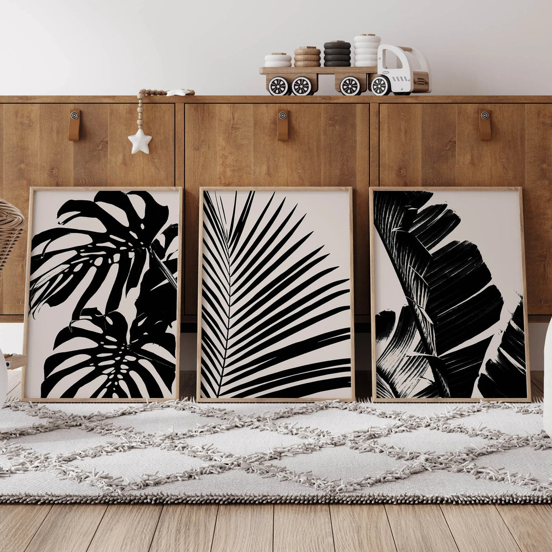 סט 3 תמונות - Black and Beige