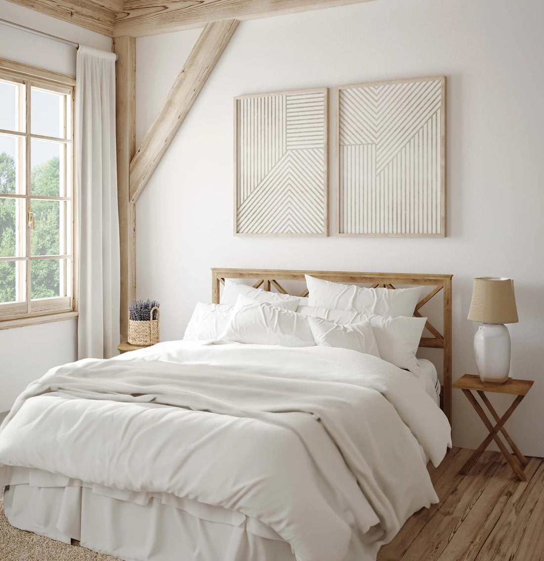 סט אבסטרקטי 2 תמונות - טקסטורה מינימלית