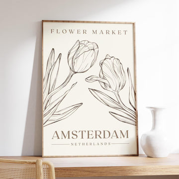 פוסטר מלל - Flower Market