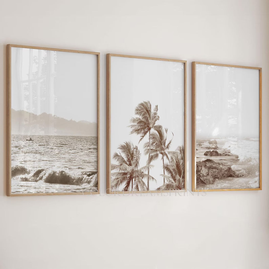 סט 3 תמונות - Neutral Beach