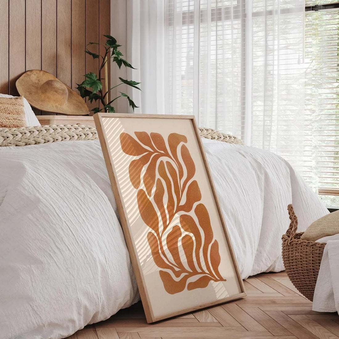 פוסטר אבסטרקטי -כתום שרוף