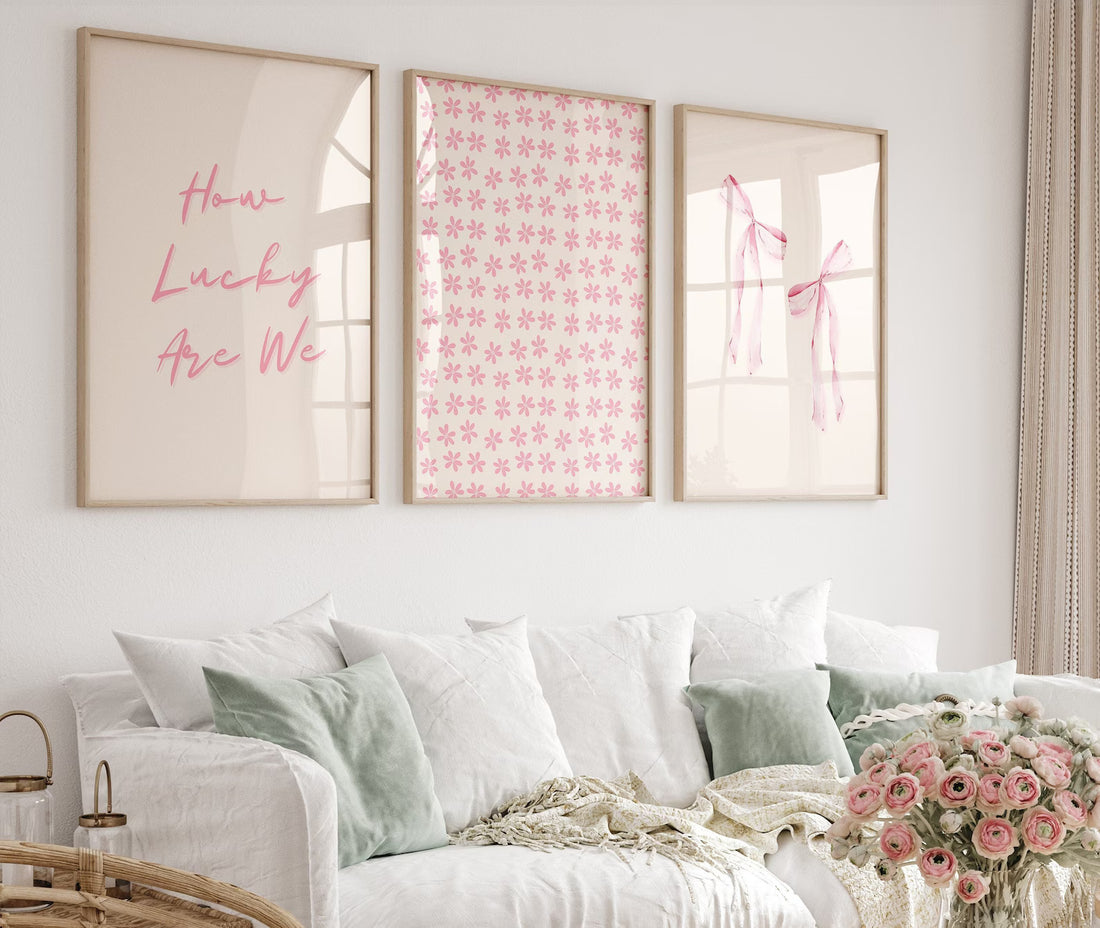 סט 3 תמונות - כמה ברי מזל אנחנו