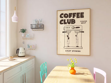 פוסטר מלל - Coffee Club #2