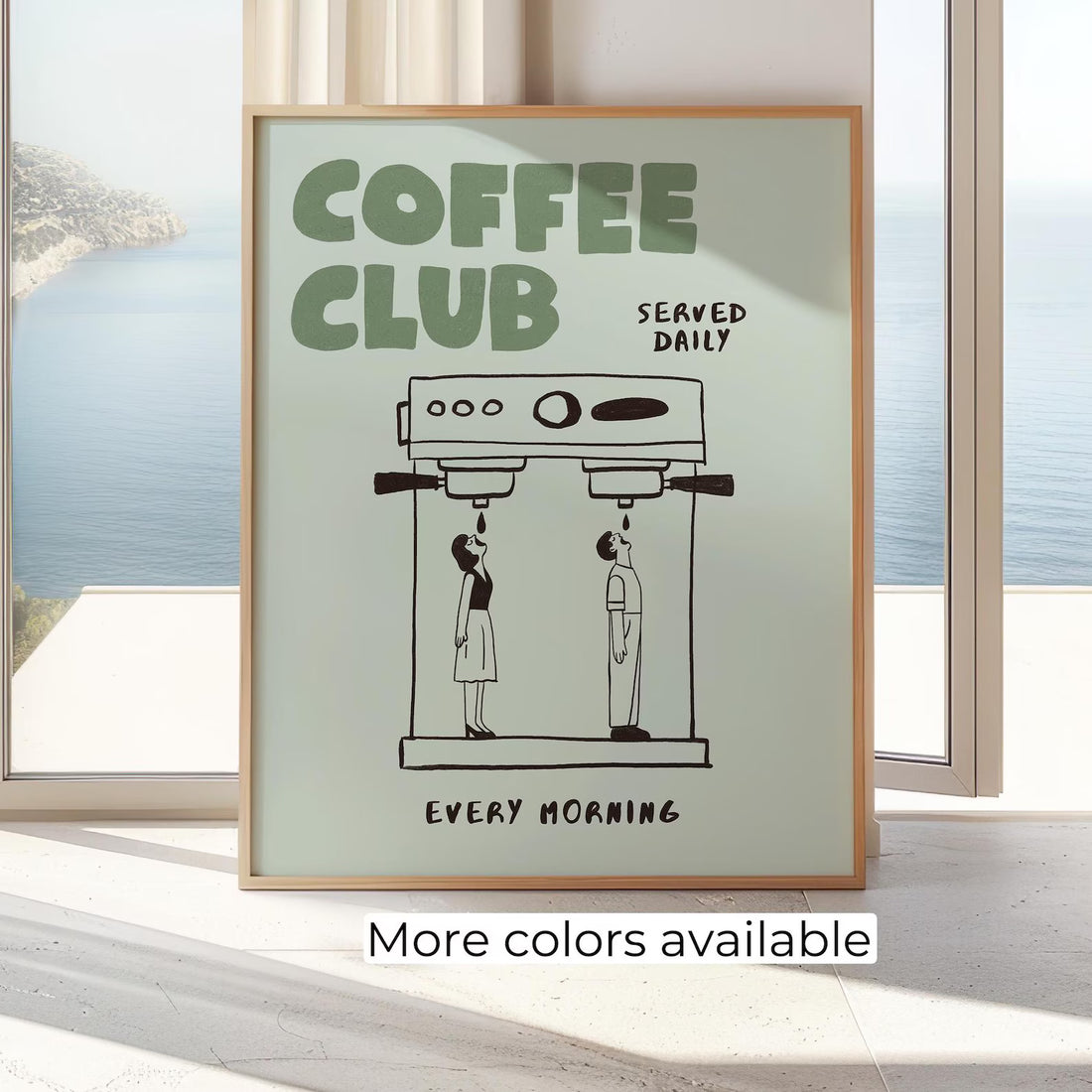 פוסטר מלל - Coffee Club #2