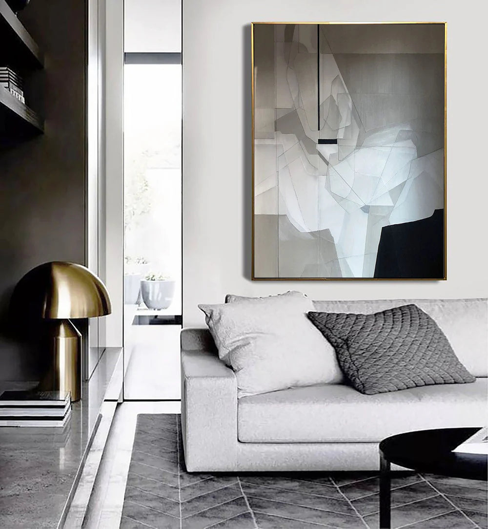 פוסטר אבסטרקטי - שחור לבן